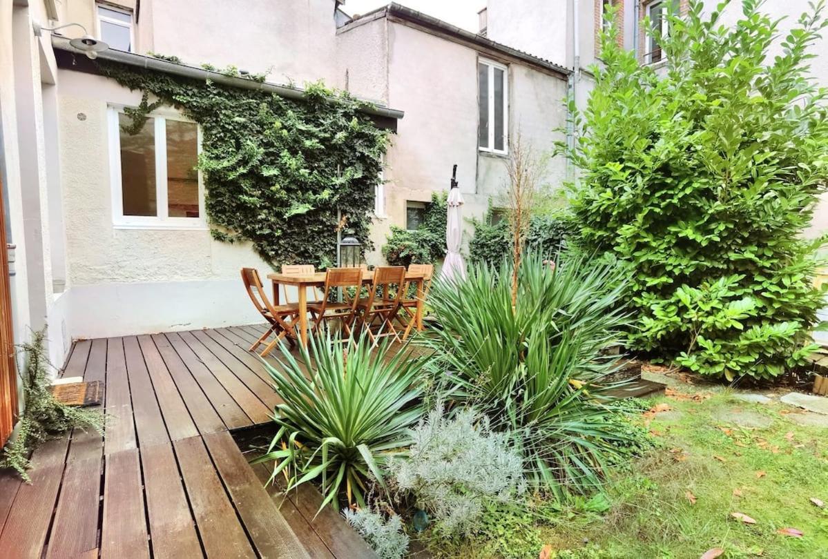 Maison De Ville Avec Terrasse Et Jardin Reims Eksteriør bilde